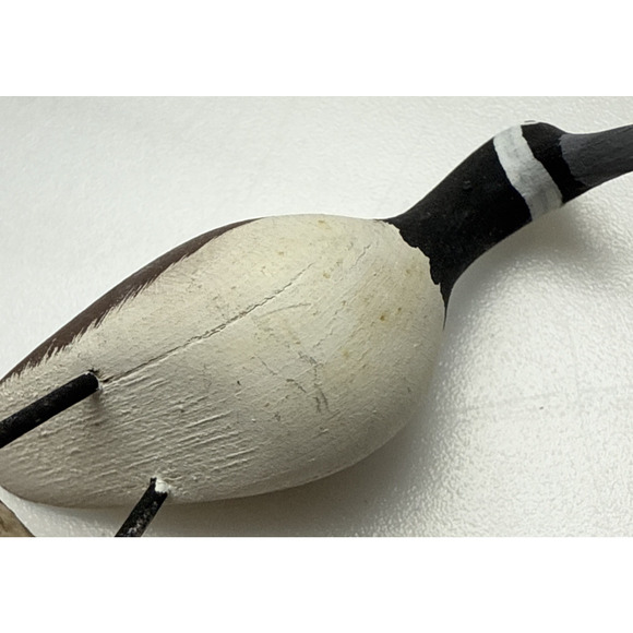 Vintage Hand Carved Wooden Canada Goose Driftwood Signed Ray Proulx Quebec - Picture 5 of 13